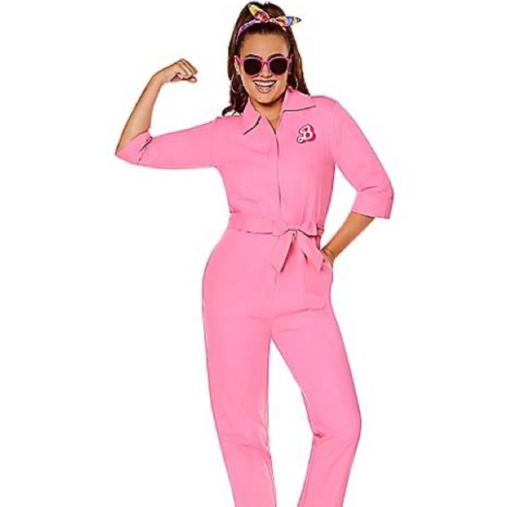 Barbie Movie Pink Jumpsuit Costume